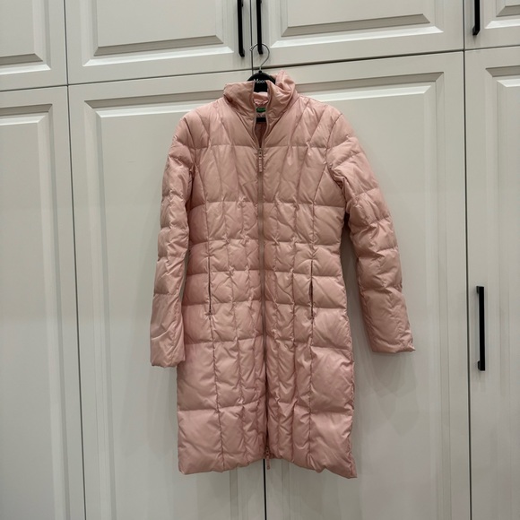 [SOLD] United Colors of Benetton: Long Winter Jacket in Pink (L, fits like S) - Picture 1 of 11